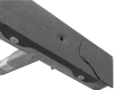 UNITRAILER Flache Seitenstütze für Bootsanhänger, Länge 30 cm, Höhe 40 cm, GRAU