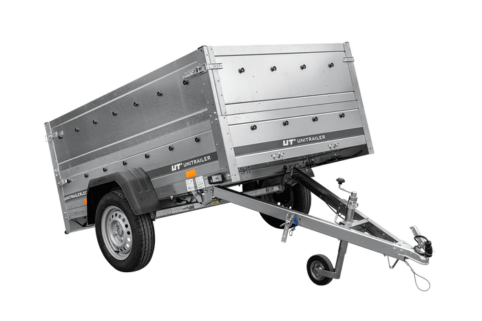 PKW-Anhänger 200x125 UNITRAILER GARDEN 201 KIPP mit Bordwandaufsatz