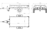 Anhänger mit Deckel Garden Trailer 200 KIPP 200x106 cm 750 kg