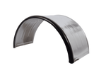 Doppelkotflügel für Anhänger 16-17,5" DOMAR DK7135 Radlauf 1000/450 mm Metall mit Gummikante