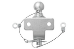ProPlus 341216V01 Kugelkopf-Anhängerkupplung mit Doppelfunktion, 50 mm, 3500 kg