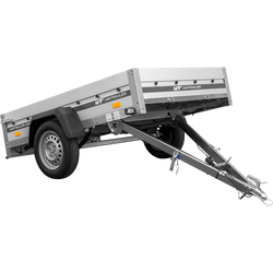 Anhänger auf Federn mit Aluminiumseitenwänden 200x125 Unitrailer Garden 201/R KIPP ALU