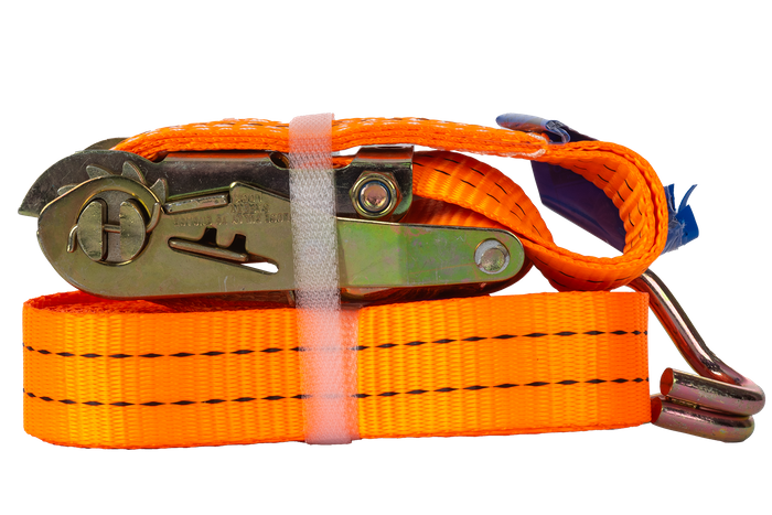 UNITRAILER 5 m/35 mm/2 t oranges Transportband mit Spanner
