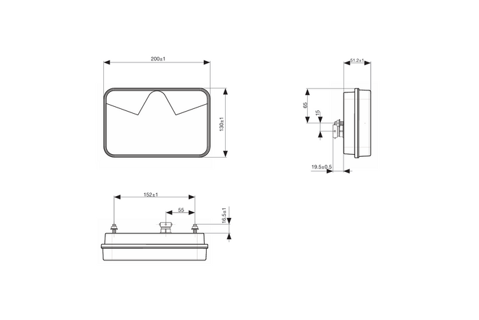 ASPÖCK MULTILED V Rückleuchte Bajonett 5PIN 4 Funktionen rechts