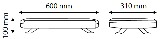 TT.1456 56 LED-Warnbalken