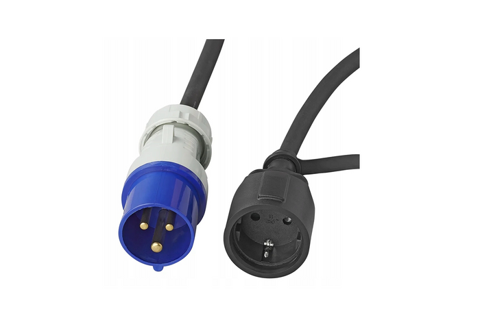 Adapter mit CEE-Stecker und Schuko-Steckdose 16 A 230 V mit Schutzkontakt ProPlus 373530 40 cm Kabel