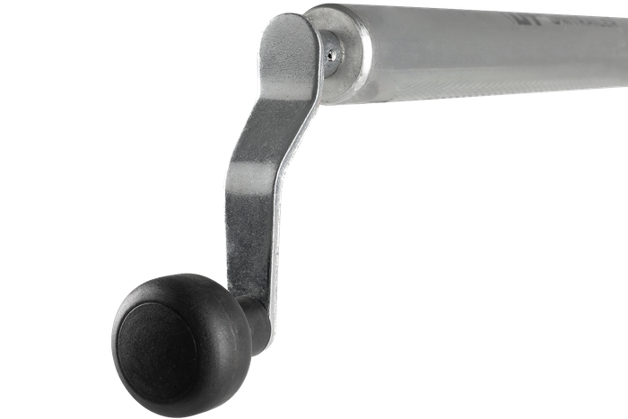 UNITRAILER Kurbelheber zum Kippen und Entladen eines 1000 kg schweren Autotransportanhängers (500–865 mm)