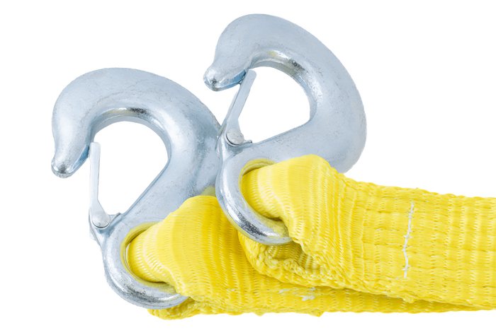 Abschleppseil mit Haken UNITRAILER Abschleppgurt 5m/50mm/7,5t gelb