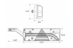 ASPÖCK EUROPOINT III Bajonett-Rückleuchten 7PIN ASS2 mit Hupe 7 Funktionen links+rechts