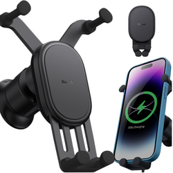 BASEUS Stabile Autohalterung mit Schwerkraftsystem und Qi 15W kabelloser Ladefunktion für die Lüftungsschlitze