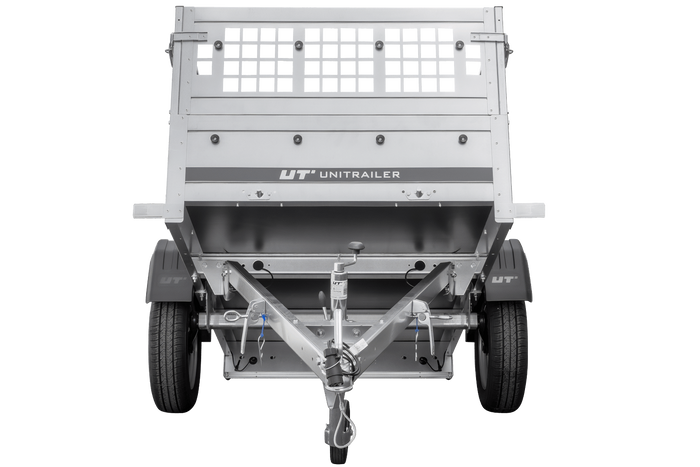 Leichter Anhänger 200x106 UNITRAILER GARDEN 200 KIPP mit Gitterwänden