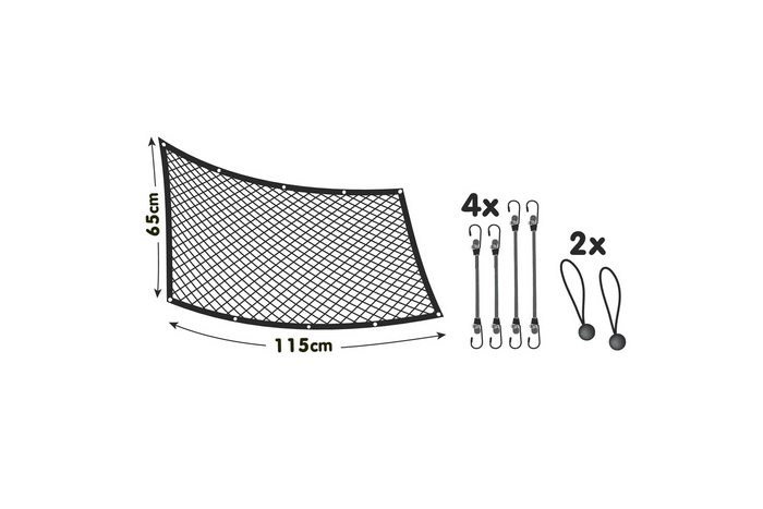 Hundetrennwand LAMPA PET-2 Gitterbarriere an den Vordersitzen befestigt 115x65cm