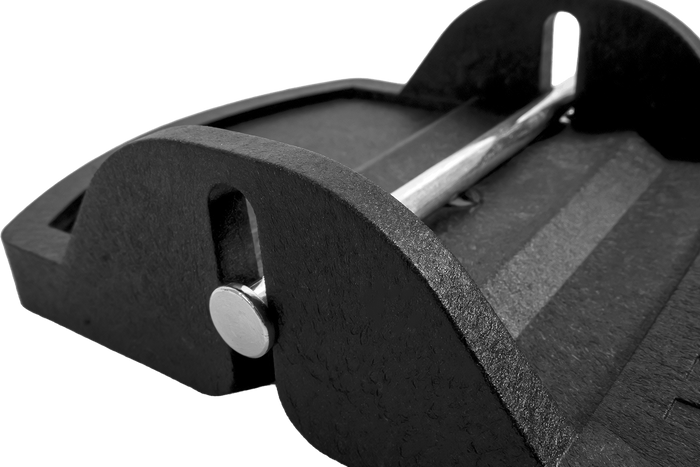 Satz mit vier KNOTT Anhängerstabilisierungs-Stützplatten 18x14x4,5cm