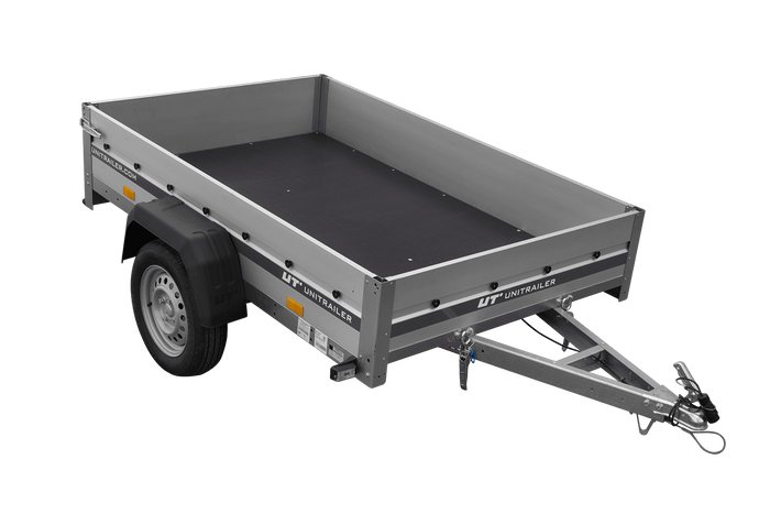 Anhänger mit Aluminiumseitenwänden 200x125 Unitrailer Garden 201 KIPP ALU