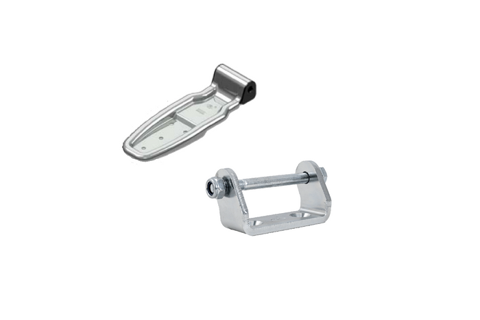 Seitenscharnier mit Montagewinkel STEELPRESS HB-01.270-02+UH-01 komplette Anhängerseitenmontage