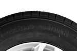 Verstärktes Rad für Anhänger REIFEN KENDA 185/80 R14C 104/102N ALU-FELGE KENDA 5,5Jx14"H2 5x112 ET:30