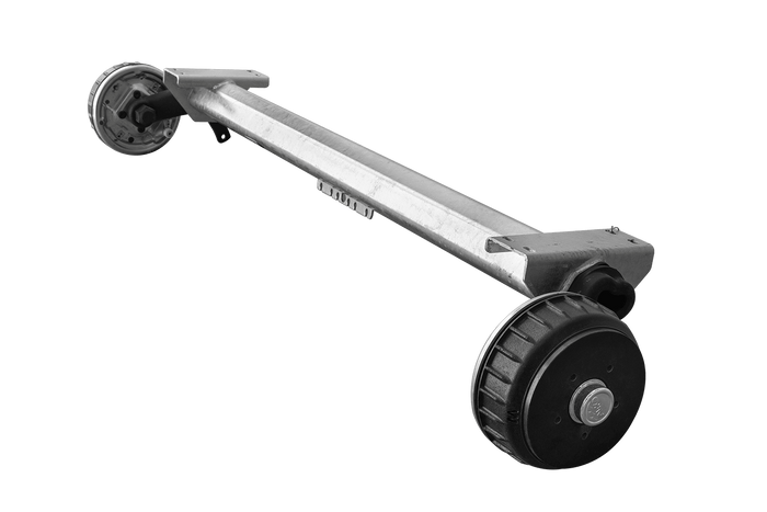 AL-KO EURO gebremste Achse für Bootsanhänger 1800kg 1445/1555mm 2030mm 5x112