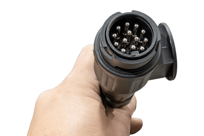 MANTES Elektroinstallations-Anhängerkabelbaum 5 m 13-poliger Stecker Bajonett 2x 5-polig