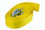 Abschleppseil mit Haken UNITRAILER Abschleppgurt 4,5m/50mm/5t gelb