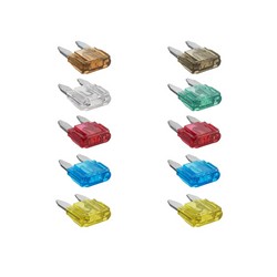 ProPlus 490371S Mini-Flachsicherungen gemischt 12V/24V Satz mit 10 Stück.