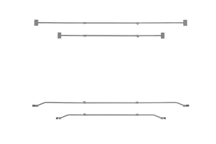 Flache Planenhalterung für ProPlus-Anhänger 340918V01, verstellbar 152–220 cm