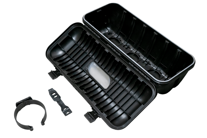 Feuerlöscherkasten 9/12 kg DAKEN 82511 STRIKE 707x322x239mm schwarz