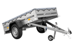 Einachsanhänger 200x106 UNITRAILER GARDEN 200 KIPP mit H-0-Rahmen und grauer Plane