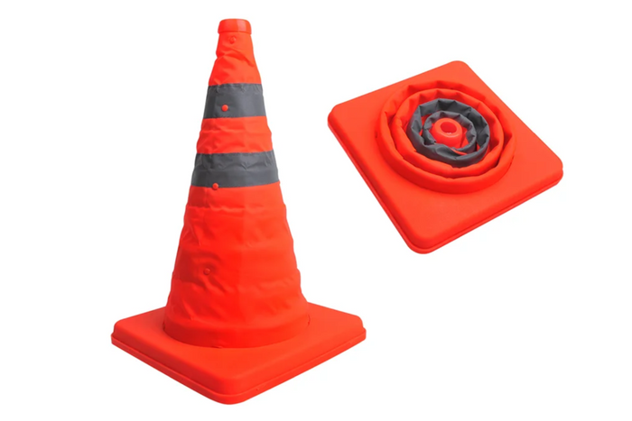ProPlus 540320 faltbarer Verkehrskegel, Warnkegel 41 cm