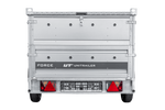Einachsiger Anhänger auf Blattfedern 264x125 UNITRAILER FORCE 264/R KIPP mit BIS-Seitenwänden und Aluminiumabdeckung