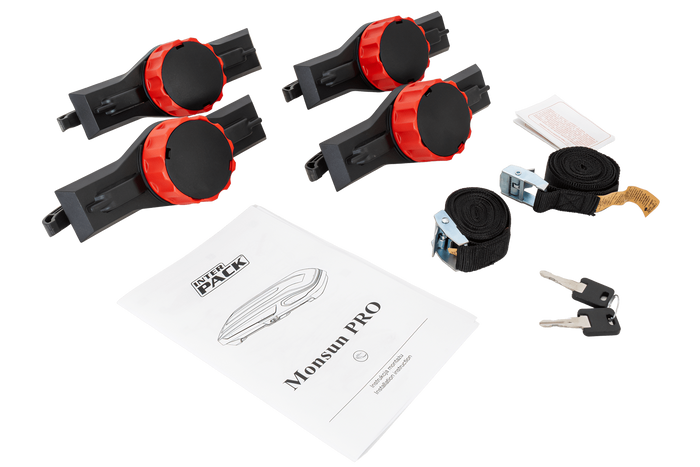 Inter Pack Monsun PRO L Dachbox, Schwarz Matt