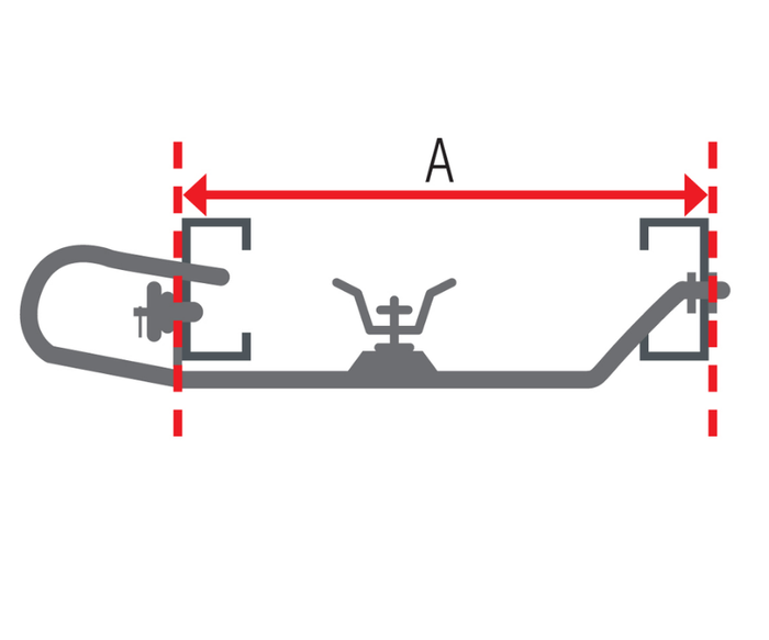 AL-KO Reserveradträger Radaufnahme für Caravan 1050-1250mm