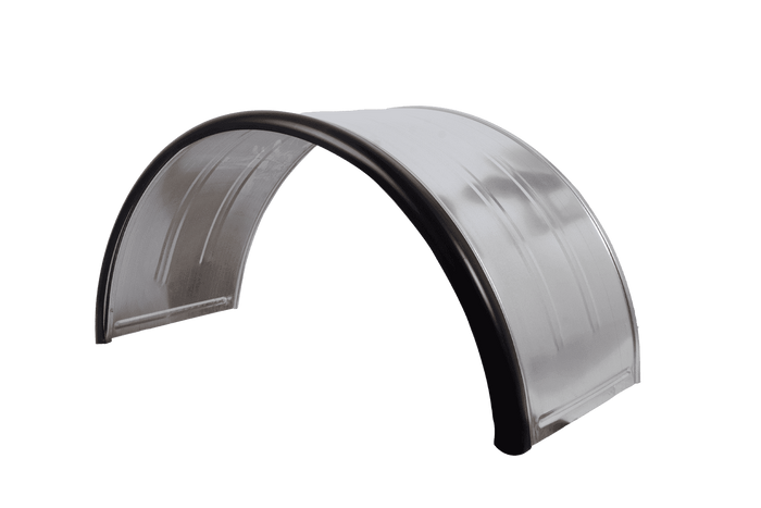 Doppelkotflügel für Anhänger 16-17,5" DOMAR DK7135 Radlauf 1000/450 mm Metall mit Gummikante