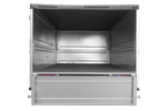 Kippbarer Pkw Anhänger GARDEN TRAILER 200 KIPP mit zusätzlichen Bordwänden, Stützrad und Flachplane