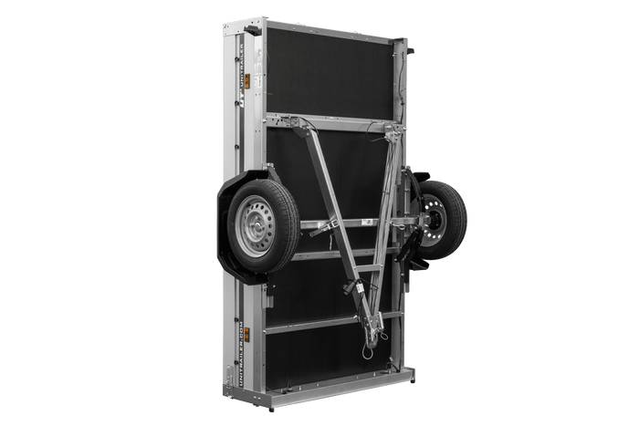 Autotransportanhänger auf Federn mit Aluminiumseitenwänden 230x125 Unitrailer Garden 230/R KIPP ALU