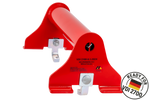 PRAMAR Radstopper VDI 2700 rot Abschleppwagen Radsicherung - verstellbar, universal
