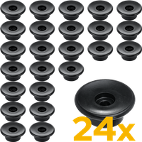 TULPLAST Anhängerseitenrollen zur Befestigung von Abdeckungen, Netzen und Planen, 24er-Set