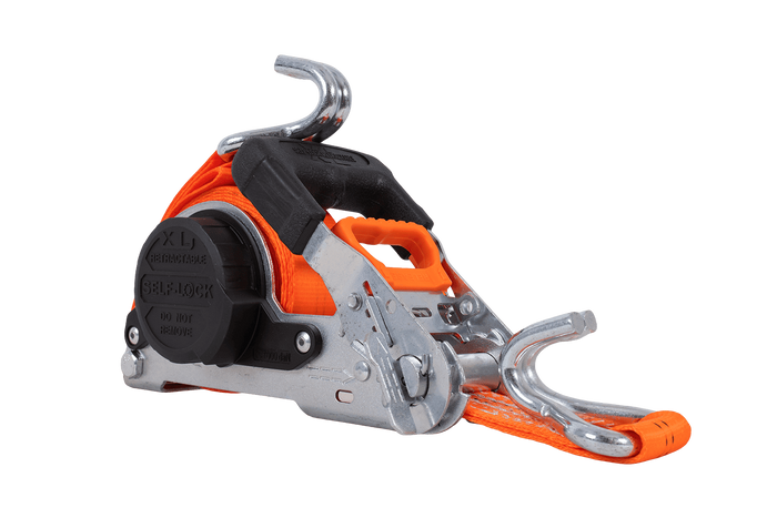 FASTY automatischer Transportgurt mit Aufrollmechanismus, 5 m/35 mm/1 t, orange