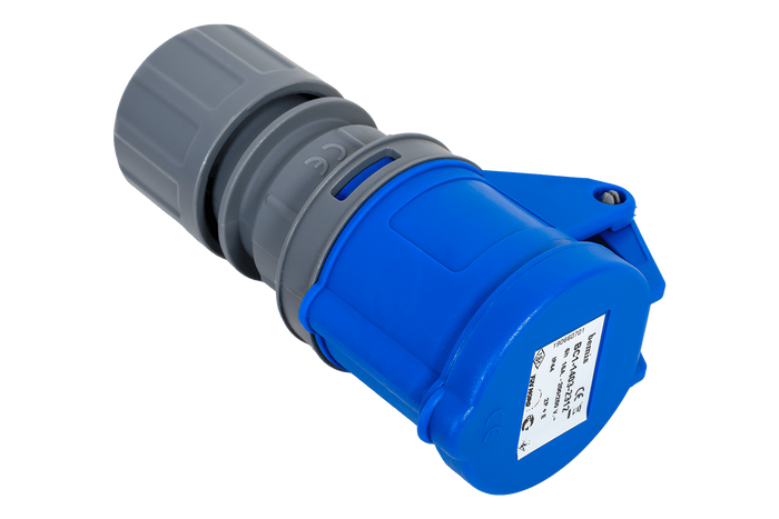 MANTES 2P+Z Steckdose, tragbare Steckdose 16A 230V mit Klappe