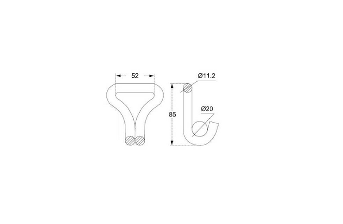 Haken für UNITRAILER Transportgurte 50mm 5T