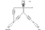 MANTES Elektroinstallation Anhängerkabelbaum 4,5m 7PIN STECKER BAJONETT 2x5PIN