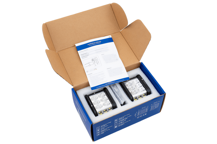 Set bestehend aus zwei LED-Arbeitsscheinwerfern, Reflektor TT TECHNOLOGY TT.13209 12xLED 2200lm