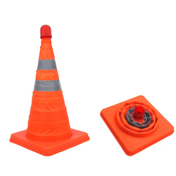 ProPlus 540319 LED-Verkehrskegel, faltbarer Warnkegel, 41 cm