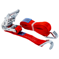 UNITRAILER 4 m/35 mm/2 t rotes Transportband mit Spanner