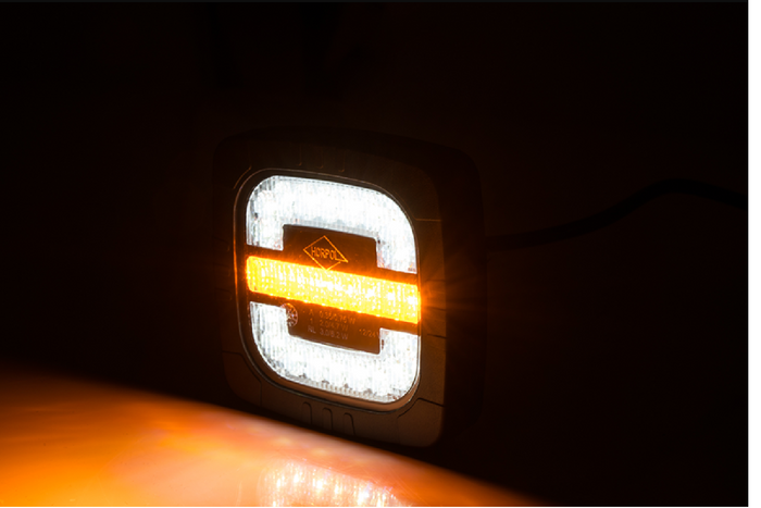 HORPOL ROCA LZD 2805 LED-Frontleuchte, 3 Funktionen, universell, mit Halterung