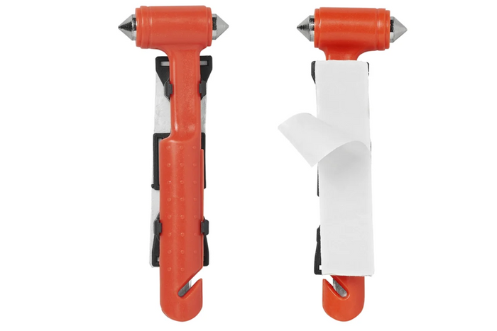 ProPlus 540050 Sicherheitsglashammer, Sicherheitsgurtmesser