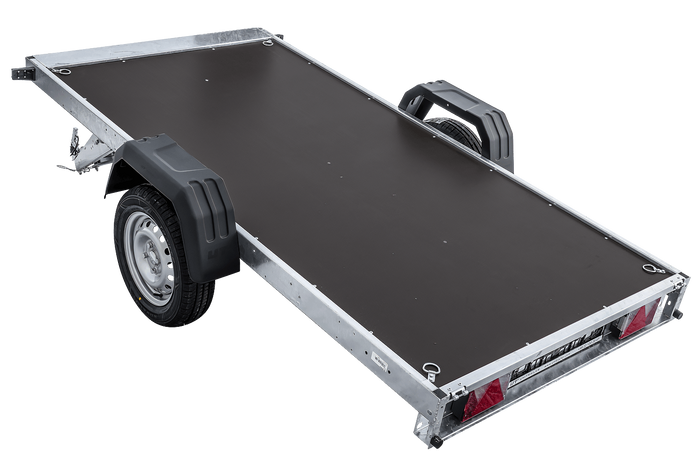 Einachsanhänger 264x125 UNITRAILER FORCE 264 KIPP mit BIS-Seitenwänden und Aluminiumabdeckung
