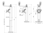 Komplettset Kurbelhebebühne S.170033 + Adapter S.29317 SIMOL zum Kippen/Entladen eines 1300kg Anhängers