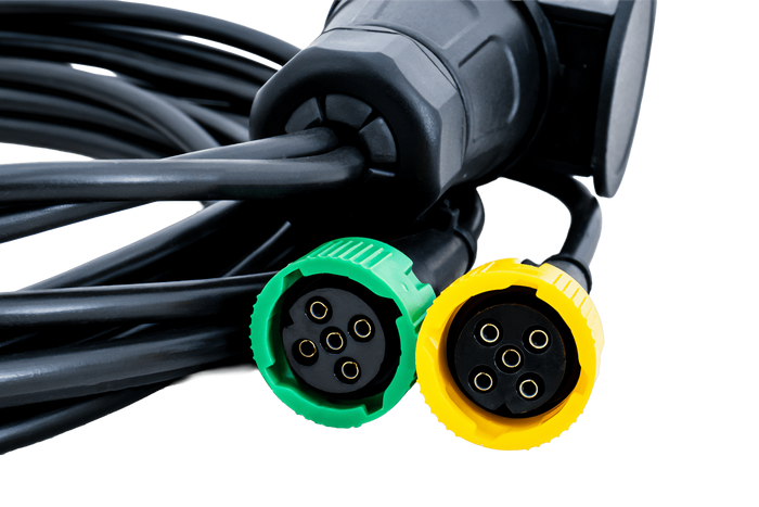 DOBPLAST DPT35 Rücklichter + MANTES 4m 13PIN Kabelbaum