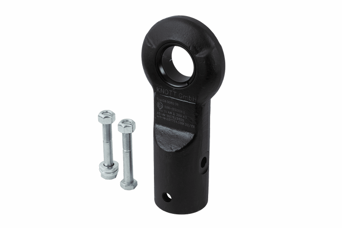 KNOTT KK7293S Augenkupplung für einen 3500 kg Anhänger mit 45 mm Rohrzugdeichsel, neue Ausführung