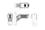 WAŚ 2550P W297.3.1 SPOT LED-Rechtsmarkierungsleuchte an kurzem Arm